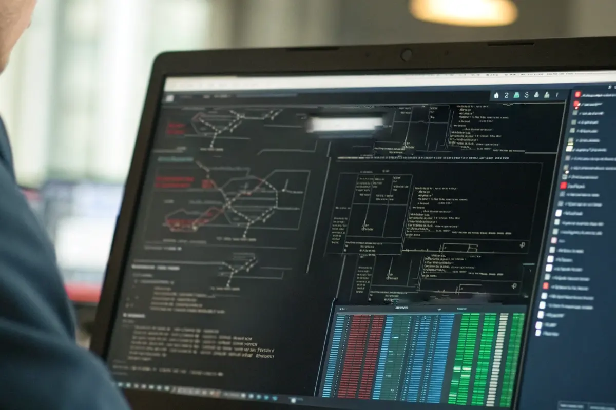 Computer screen showing detailed exploit code analysis and vulnerability breakdown